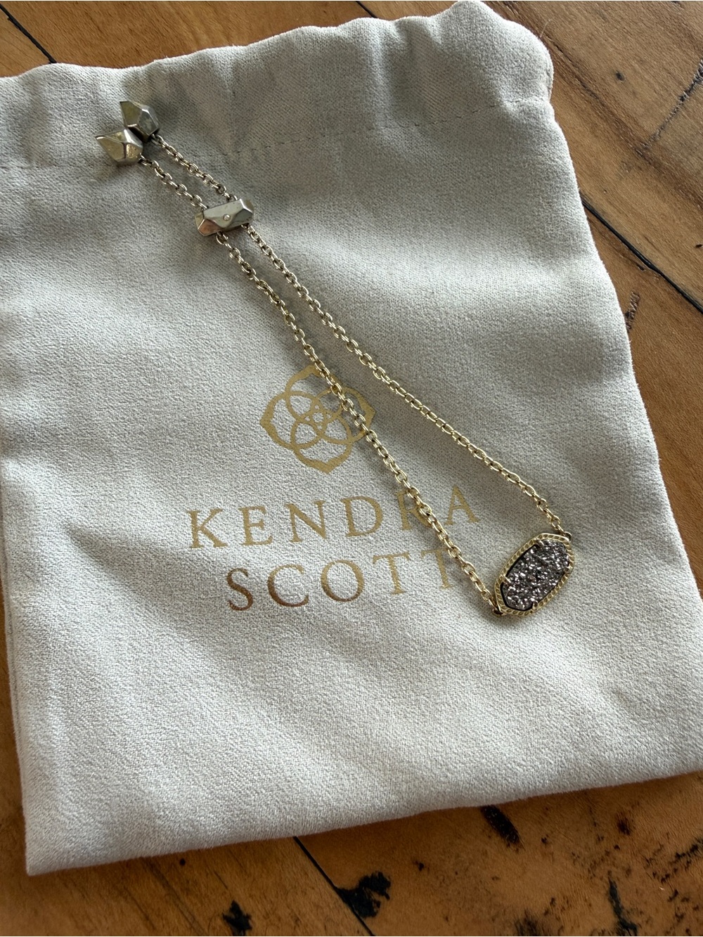 Kendra Scott Gold Platinum Drusy Bracelet